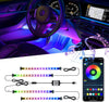 LivTee Underglow Kit for Car, Under Glow Lights with App Control, RGB LED Lights with Music Mode and DIY Mode, 2 Lines Design with 213 flow Modes for Cars SUVs Trucks, Car Accessories for Men Women