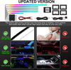 Acrylic Interior Car LED Strip Light with Wireless APP, RGB 10 in 1 with 175 inches 593 LEDs Fiber Optic Ambient Lighting Kits, 16 Million Colors Sound Active Function Car Neon Lights