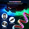 16 Pods RGB LED Rock Lights for Trucks Jeep Pickup Golf Cart Offroad RV UTV ATV SUV, Waterproof Multicolor Underglow Kit for Cars with APP Music Mode, Vehicle Underbody Light Underneath Accent 12-18V