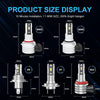 LupuAuto H4 LED Car Headlight H8 H11 HB3 9005 HB4 9006 LED Bulbs Hi/Lo High and Low Beam Headlamp Auto Head Lamp 12V 18000Lm