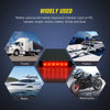 Nilight TL-14 10PCS 3.8” 6 Amber Indicator Rear Side Truck Trailer RV Cab Boat Bus Lorry LED Marker Clearance Light, 2 Years Warranty