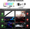 Acrylic Interior Car LED Strip Light with Wireless APP, RGB 10 in 1 with 175 inches 593 LEDs Fiber Optic Ambient Lighting Kits, 16 Million Colors Sound Active Function Car Neon Lights