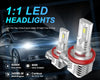 2pcs H11 LED Fog Light Canbus No Error 9005 9006 HB3 HB4 80W LED Fog Lamp Bulb 6500K white  DRL Car Daytime Running Light