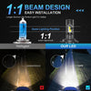 NLpearl 2Pcs H7 LED Canbus H4 H11 H9 H8 LED Bulb HB3 9005 9006 HB4 HB2 9003 LED Car Headlight Bulb Wireless Auto Lamp 12V