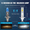 2Pcs 20000LM H1 LED Headlight Bulb H1 LED Canbus H3 LED Fog Light Fanless Wireless Mini Size Auto Lamp 12V 6000K White