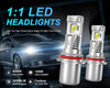 LUPU 2pcs 9007 LED Bulb 9007 HB5 Car LED Headlight Bulb CSP Fanless With Canbus High & Low Beam  20000LM 120W Canbus Fog Lamp