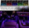 LivTee Underglow Kit for Car, Under Glow Lights with App Control, RGB LED Lights with Music Mode and DIY Mode, 2 Lines Design with 213 flow Modes for Cars SUVs Trucks, Car Accessories for Men Women