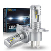 1/2X 16000LM LED H4 9003 LED Canbus Headlight Bulb CSP Fanless With High & Low Beam for Car Motorcycle Auto Lupuauto