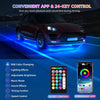 16 Pods RGB LED Rock Lights for Trucks Jeep Pickup Golf Cart Offroad RV UTV ATV SUV, Waterproof Multicolor Underglow Kit for Cars with APP Music Mode, Vehicle Underbody Light Underneath Accent 12-18V