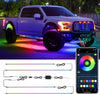 LivTee Underglow Kit for Car, Under Glow Lights with App Control, RGB LED Lights with Music Mode and DIY Mode, 2 Lines Design with 213 flow Modes for Cars SUVs Trucks, Car Accessories for Men Women