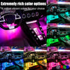 LivTee Underglow Kit for Car, Under Glow Lights with App Control, RGB LED Lights with Music Mode and DIY Mode, 2 Lines Design with 213 flow Modes for Cars SUVs Trucks, Car Accessories for Men Women