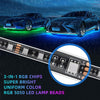 16 Pods RGB LED Rock Lights for Trucks Jeep Pickup Golf Cart Offroad RV UTV ATV SUV, Waterproof Multicolor Underglow Kit for Cars with APP Music Mode, Vehicle Underbody Light Underneath Accent 12-18V