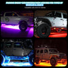 16 Pods RGB LED Rock Lights for Trucks Jeep Pickup Golf Cart Offroad RV UTV ATV SUV, Waterproof Multicolor Underglow Kit for Cars with APP Music Mode, Vehicle Underbody Light Underneath Accent 12-18V