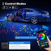 Acrylic Interior Car LED Strip Light with Wireless APP, RGB 10 in 1 with 175 inches 593 LEDs Fiber Optic Ambient Lighting Kits, 16 Million Colors Sound Active Function Car Neon Lights