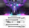 LivTee Underglow Kit for Car, Under Glow Lights with App Control, RGB LED Lights with Music Mode and DIY Mode, 2 Lines Design with 213 flow Modes for Cars SUVs Trucks, Car Accessories for Men Women