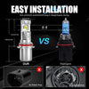 LUPU 2pcs 9007 LED Bulb 9007 HB5 Car LED Headlight Bulb CSP Fanless With Canbus High & Low Beam  20000LM 120W Canbus Fog Lamp