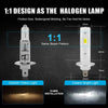 2Pcs 1:1 H1 LED Car H3 LED Canbus Headlight Bulb 60W 12000Lm White 6000K Mini for Auto Super Bright LED Fog Lights 12V