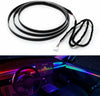 Acrylic Interior Car LED Strip Light with Wireless APP, RGB 10 in 1 with 175 inches 593 LEDs Fiber Optic Ambient Lighting Kits, 16 Million Colors Sound Active Function Car Neon Lights