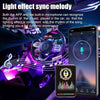 LivTee Underglow Kit for Car, Under Glow Lights with App Control, RGB LED Lights with Music Mode and DIY Mode, 2 Lines Design with 213 flow Modes for Cars SUVs Trucks, Car Accessories for Men Women