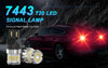 2Pcs T20 LED 7443 W21/5W 7440 W21W LED Bulb 6500K White 12V Car Parking Position Light DRL Daytime Running Lamp