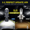 2pcs H4 LED Headlight Projector Auto Lamp Mini Lens LED H4 9003 HIB2 Bulbs Kit 6000K Car Motorcycle Dual Projector Len LED Light