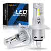 2Pcs H4 9003 LED Canbus HB2 Bulb 1:1 Mini Size LED Head Lamp 80W Car Headlight Bulb Wireless Auto Lamp 12V 20000ML 6000K